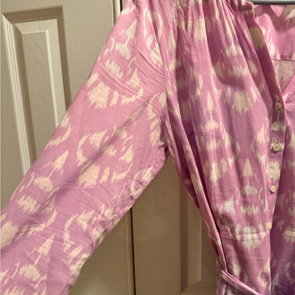 Talbots Pink and White Women's Dress - Picture 4 of 6